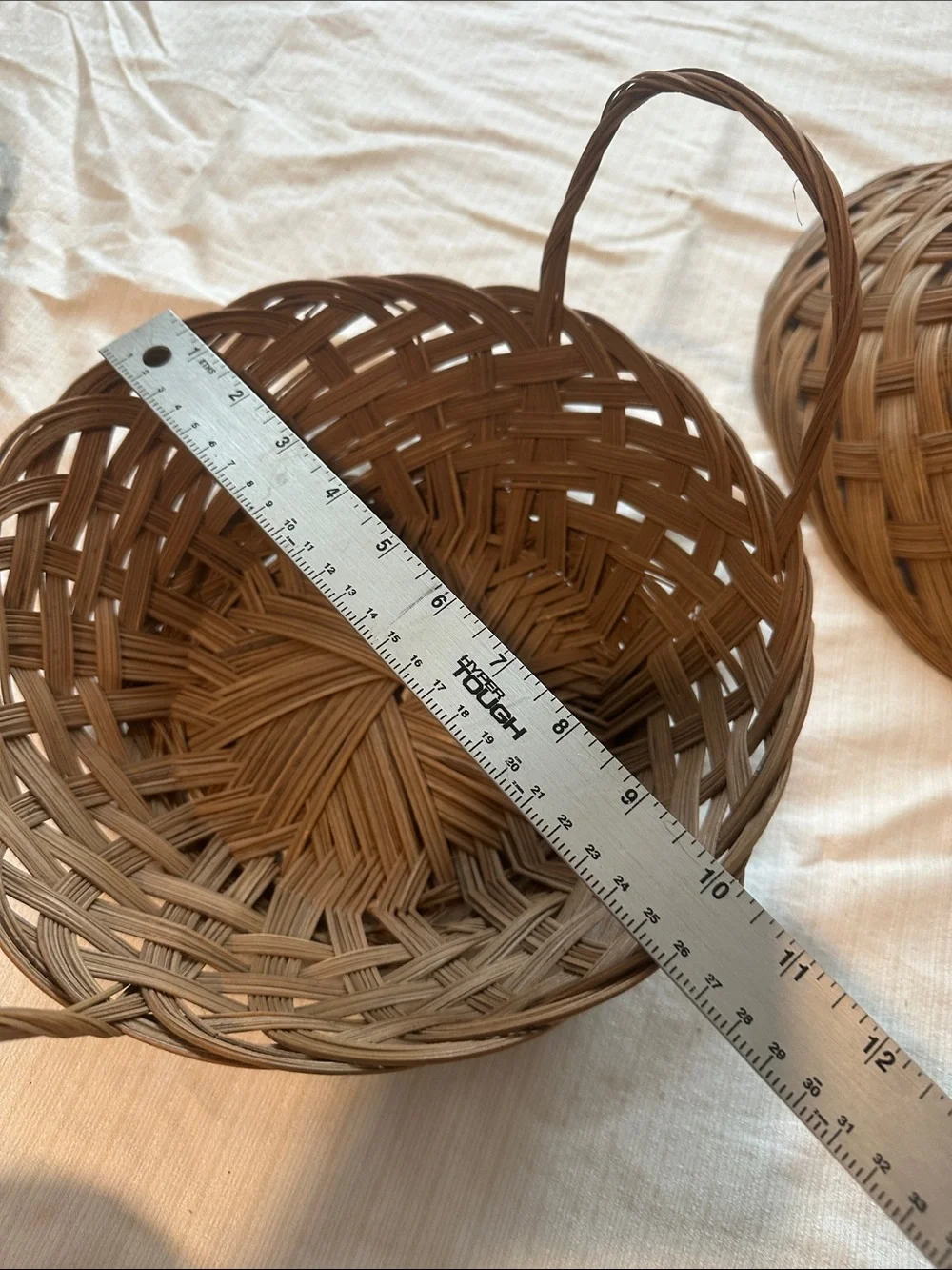 Handwoven Natural Brown Wicker Basket Trio - Home Accents